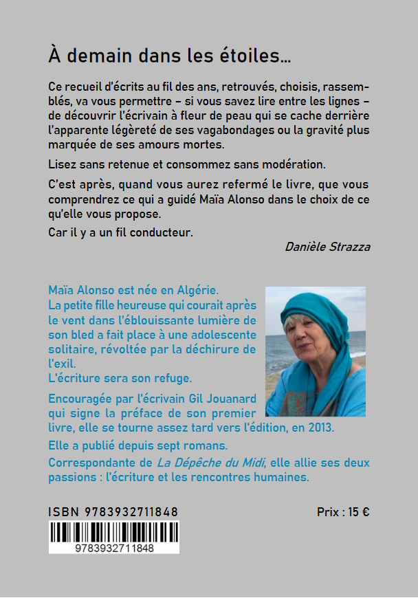 Back cover of À demain dans les étoiles. Carnets vagabonds